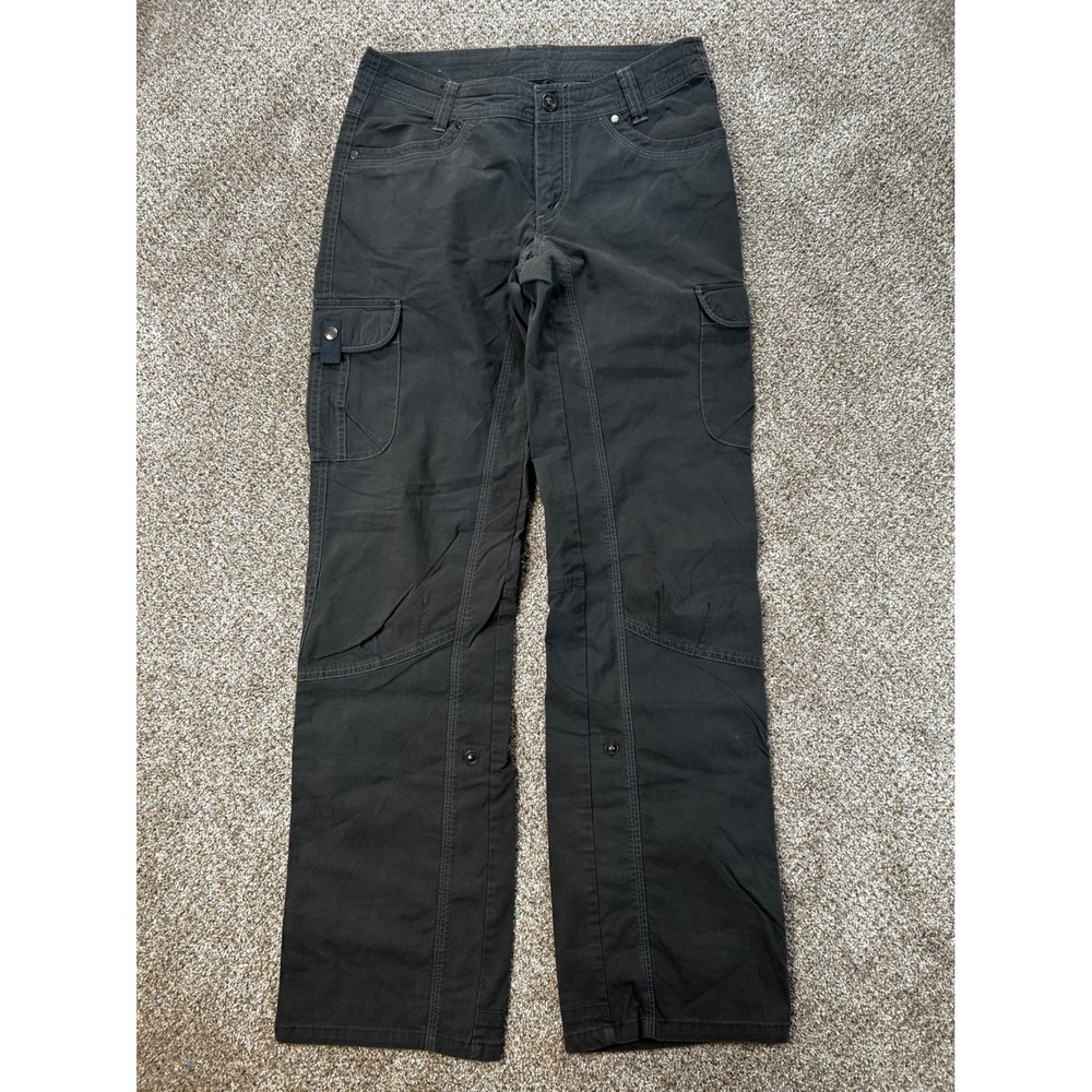 Kuhl Splash Cargo Pants Womens 4 Reg Dark Gray Outdoor Hiking Trail Pants